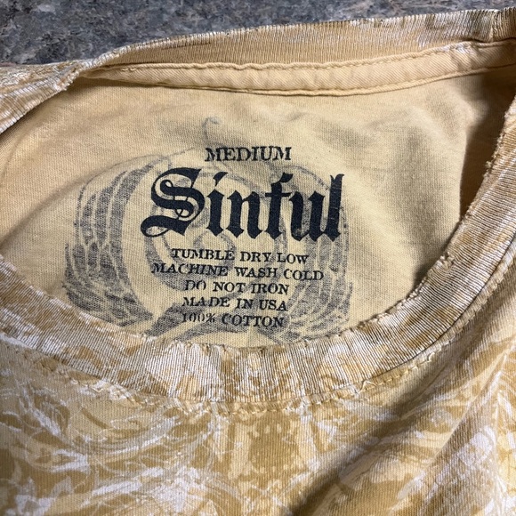 Sinful tattoo Graphic Short Sleeve Tee - Picture 2 of 4